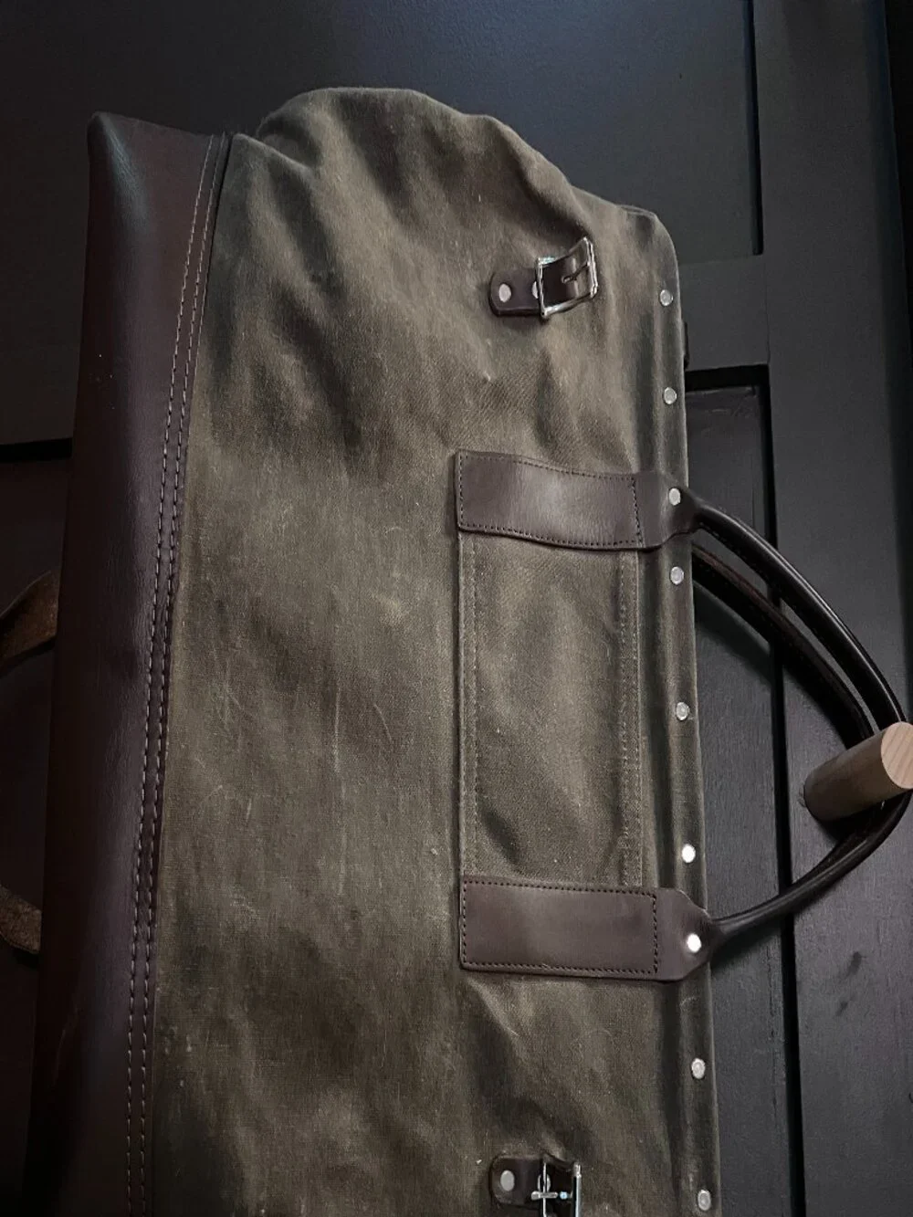 Wood and Faulk Weekender Bag